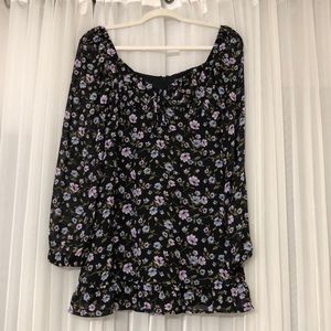Forever 21 black floral dress